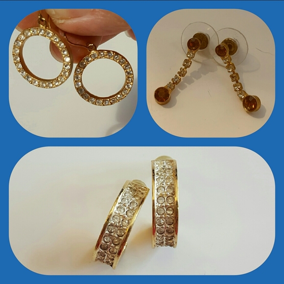 Jewelry - CRYSTAL EARRINGS trio set